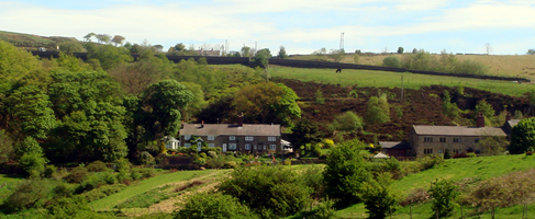a view of the old bleach works in horwich, bolton